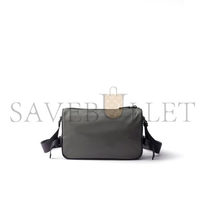 PRADA MEDIUM RE-NYLON AND SAFFIANO LEATHER SHOULDER BAG 2VH192 (28*17.5*10cm) 